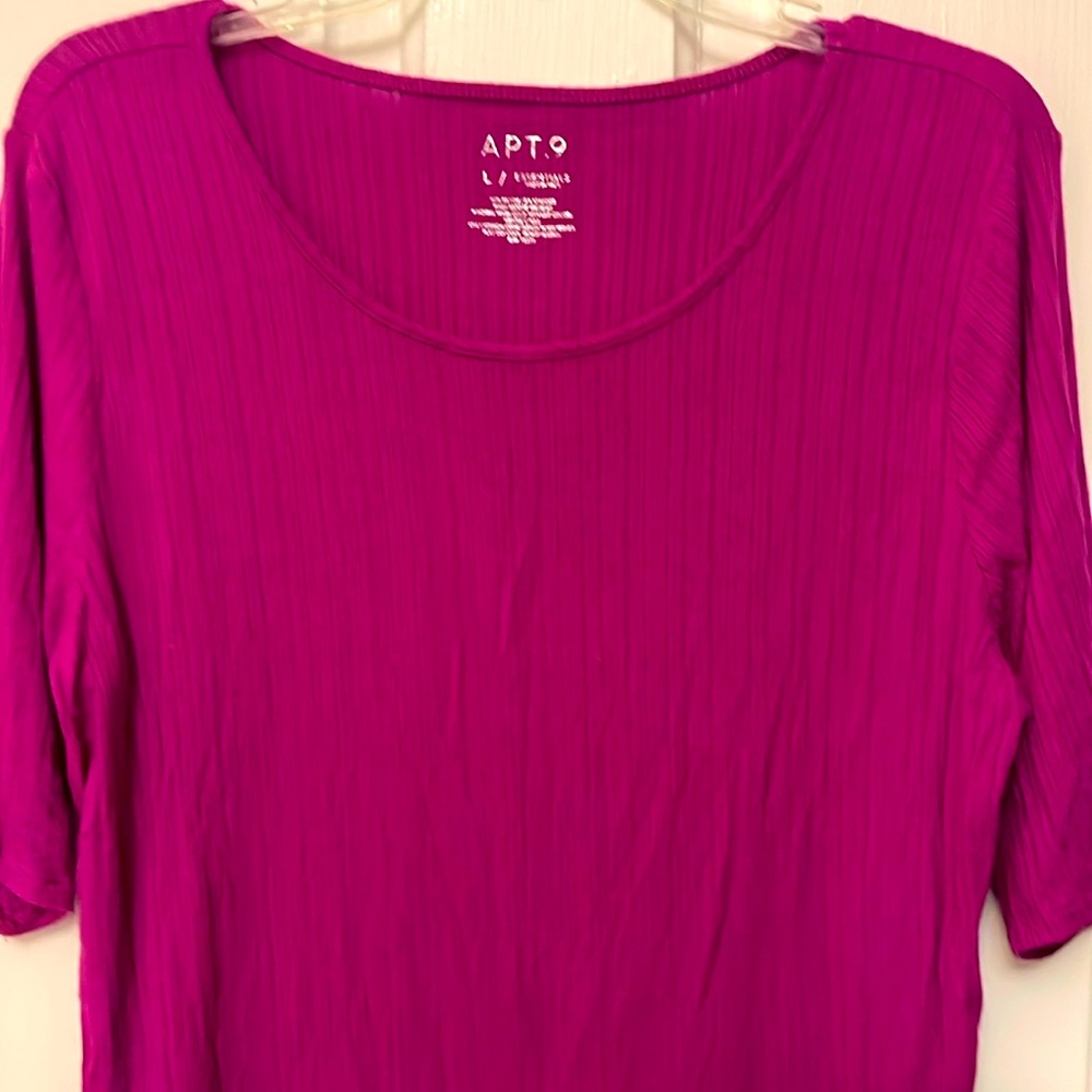 Magenta colored top